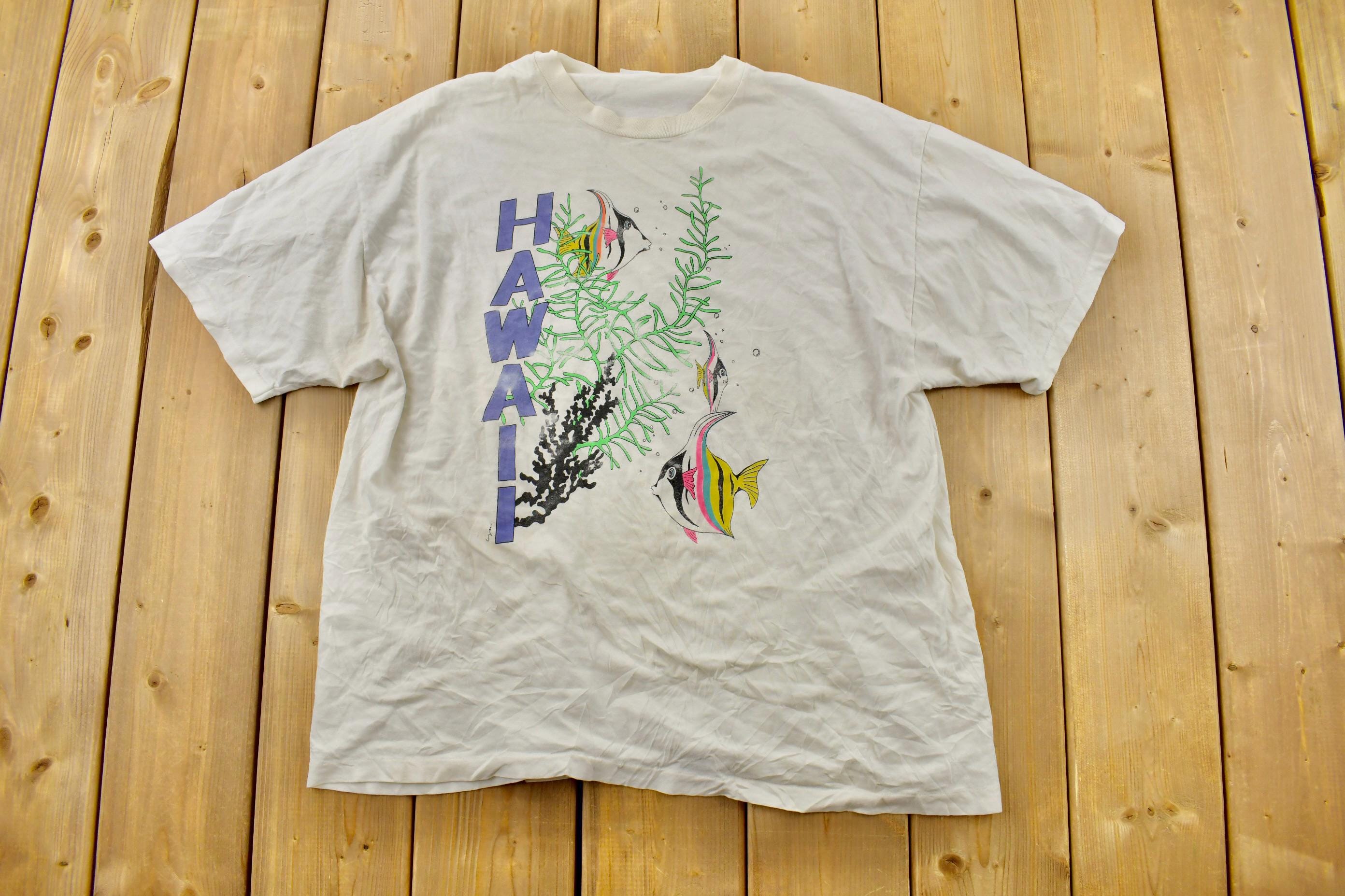 Vintage 1990s White Hawaii Souvenir T-Shirt