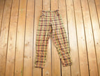 Vintage 1980s EOC By Freego Plaid Pants Size 27x27