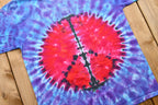 Vintage 1990s Tie-Dye Peace Sign T-Shirt