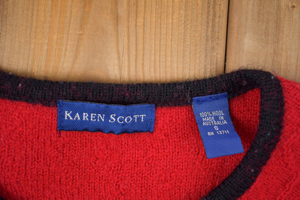 Vintage 1990s Karen Scott Wool Knitted Sweater