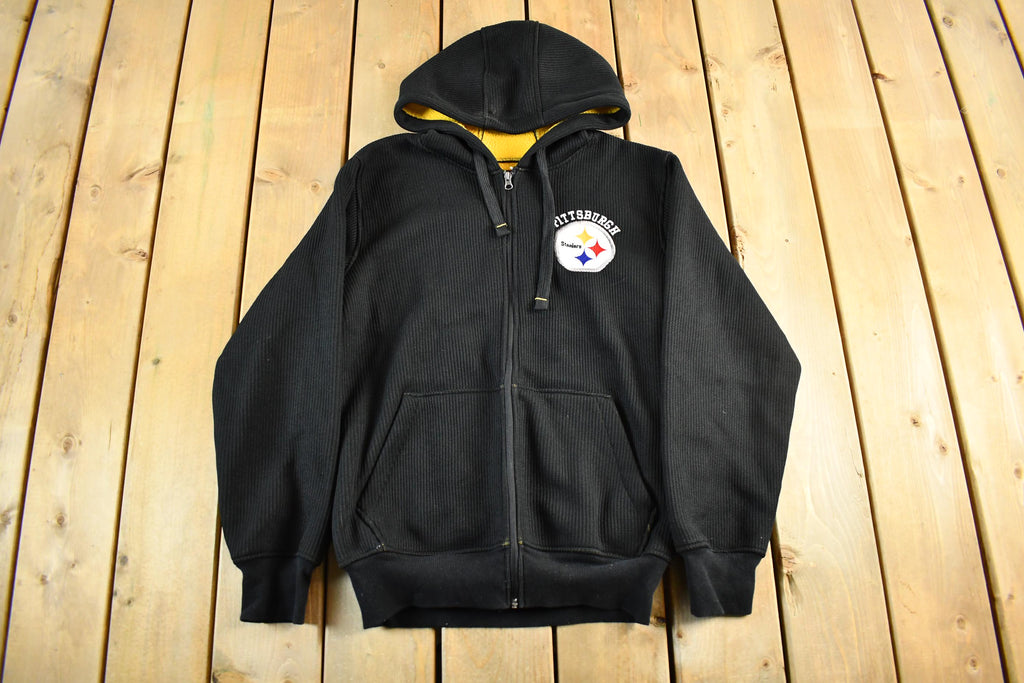 Vintage 2000s Pittsburgh Steelers NFL Full Zip Hoodie Men's Small