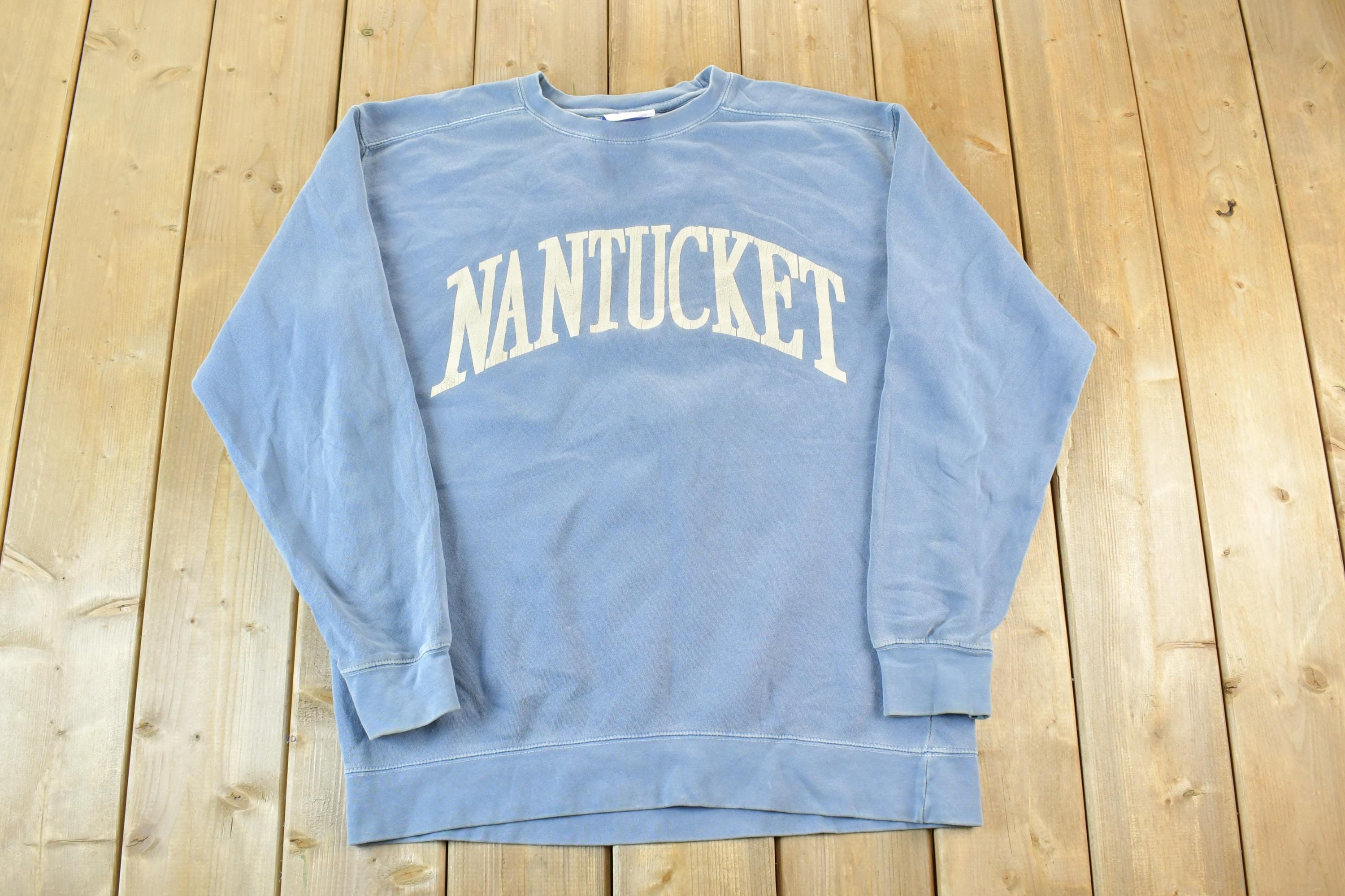Vintage 1990s Nantucket Crewneck Sweatshirt Made In USA Mens L