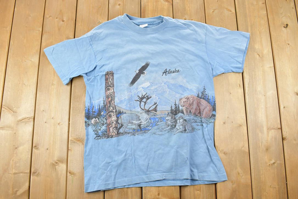 Vintage 1990s Alaska Soaring Eagle Souvenir T-Shirt