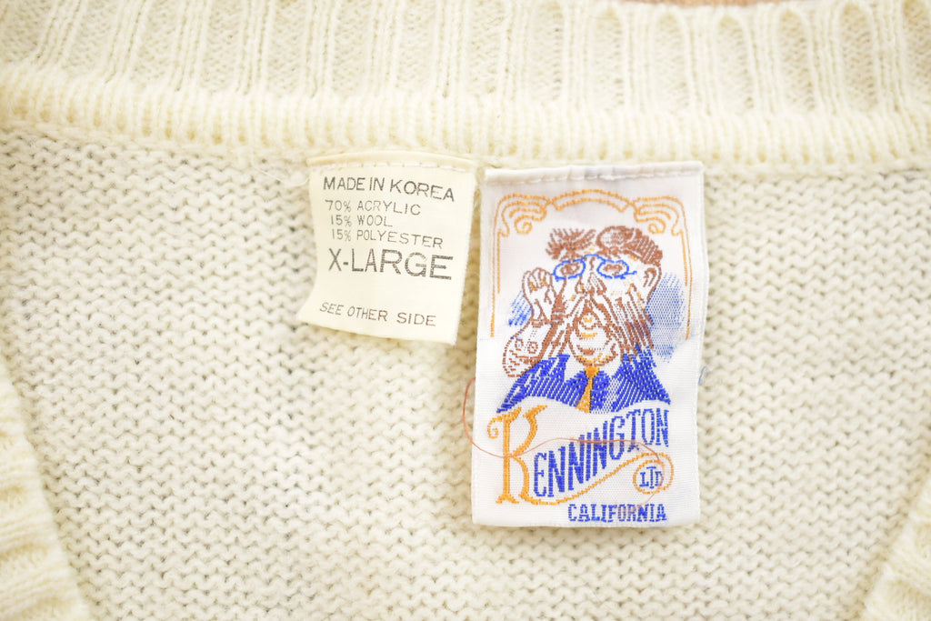 Vintage 1980s Kennington Knitted Sweater Vest