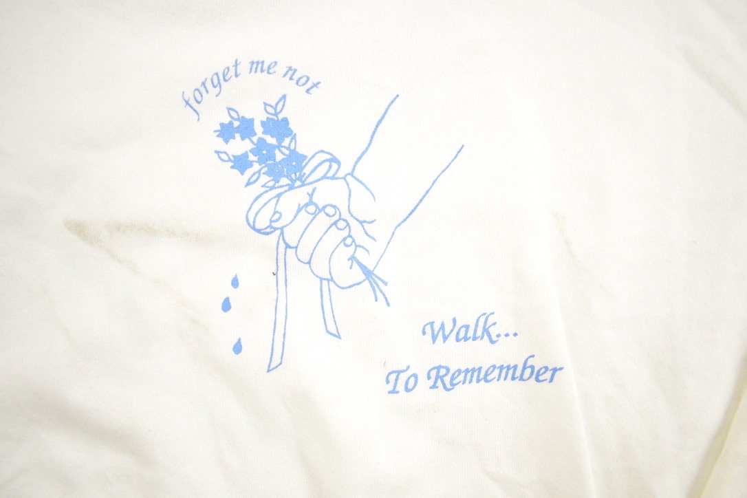 Vintage 1990s Forget Me Not Crewneck Sweatshirt