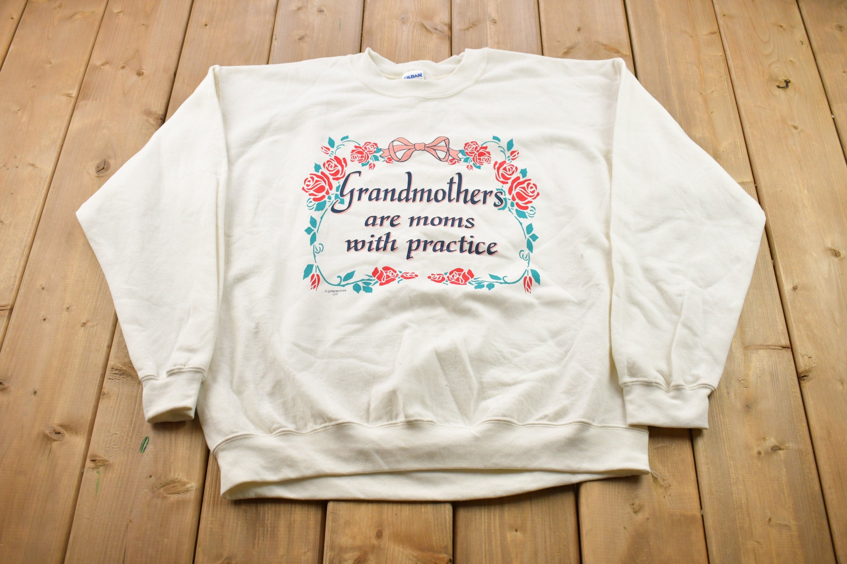 Vintage 1990s Grandma Crewneck Sweater