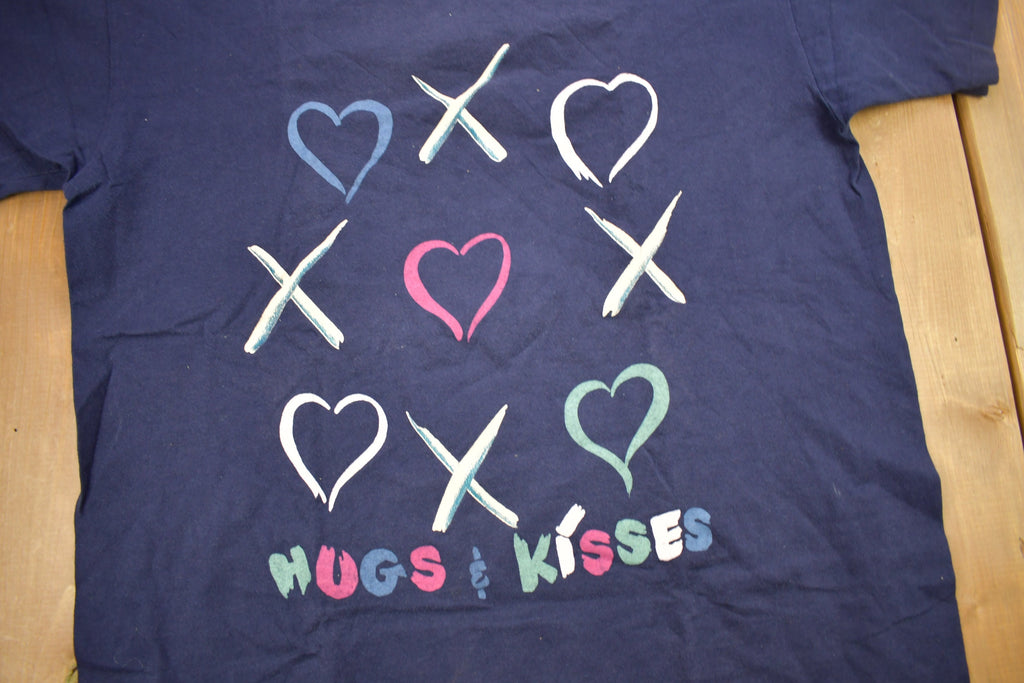 Vintage 1990s Hugs & Kisses Graphic T Shirt