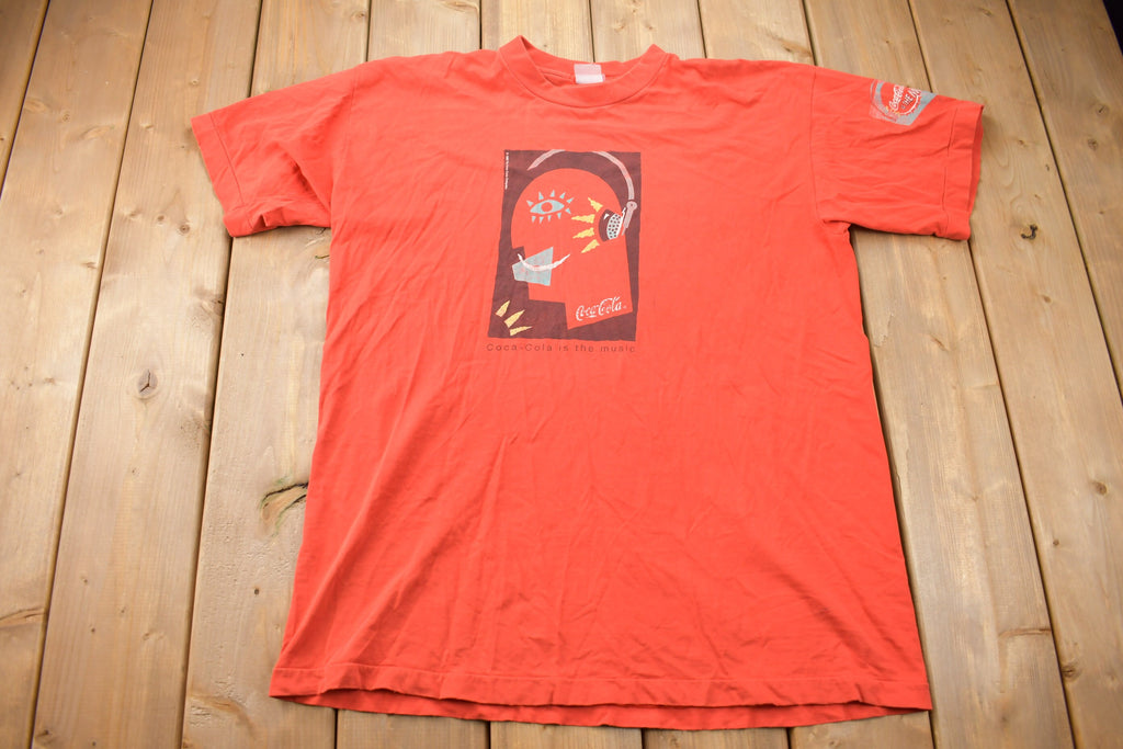 Vintage 1993 Enjoy Coke Mesh Pocket T-Shirt