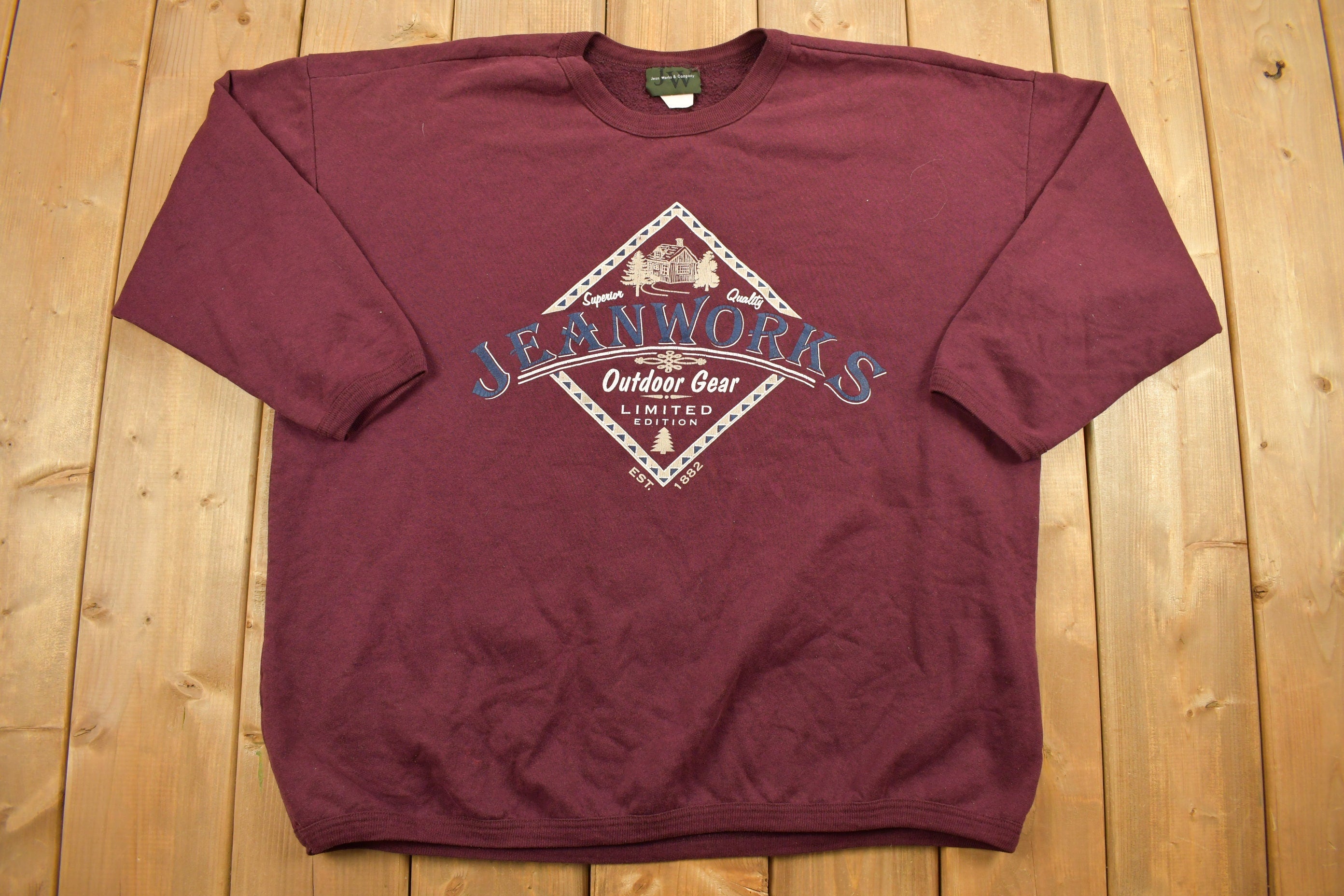 Vintage 1990s Jeanworks Outdoor Gear Crewneck Sweatshirt
