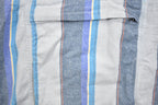 Vintage 1990s No Boundaries Hooded Pullover Striped Quarter Button Hoodie