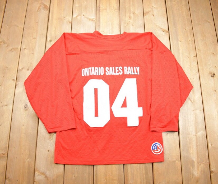 Vintage 1990s Coca Cola Ontario Sales Rally Football Jersey