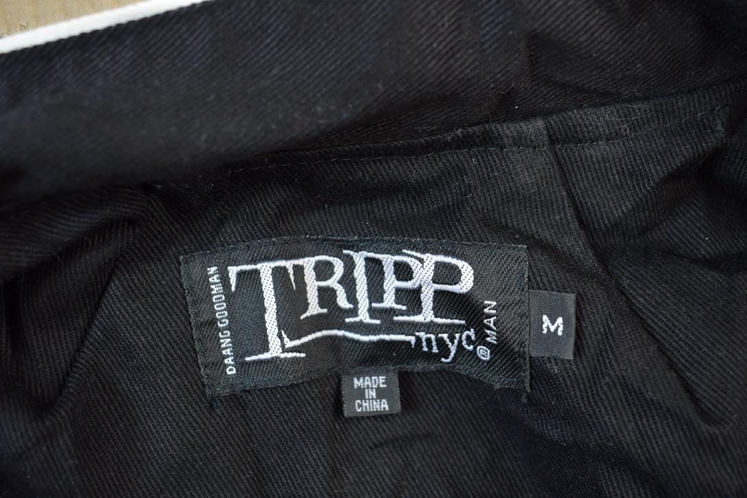 Vintage 2000s Tripp NYC Gothic Admiral Style Zipper Jacket