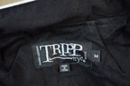 Vintage 2000s Tripp NYC Gothic Admiral Style Zipper Jacket