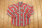 Vintage 1990s Sandy River Plaid Flannel Button Up Shirt