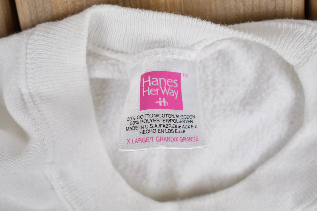 Vintage 1980s Hanes Her Way Raglan Crewneck Sweatshirt