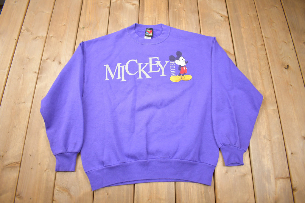 Vintage 1990s Mickey Mouse Disney Crewneck / Vintage Sweatshirt / Vintage Disney / Mickey Unlimited / Made In USA