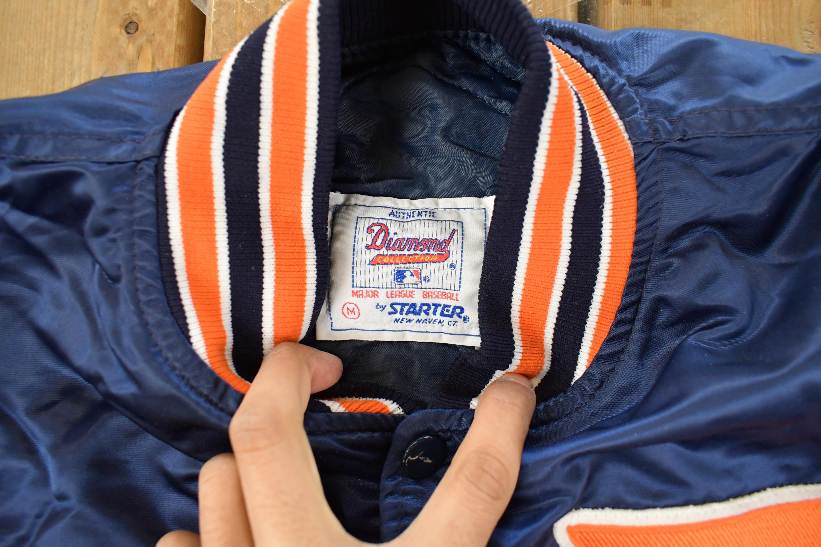 Vintage 1980s Detroit Tigers MLB Satin Starter Jacket Men's Medium