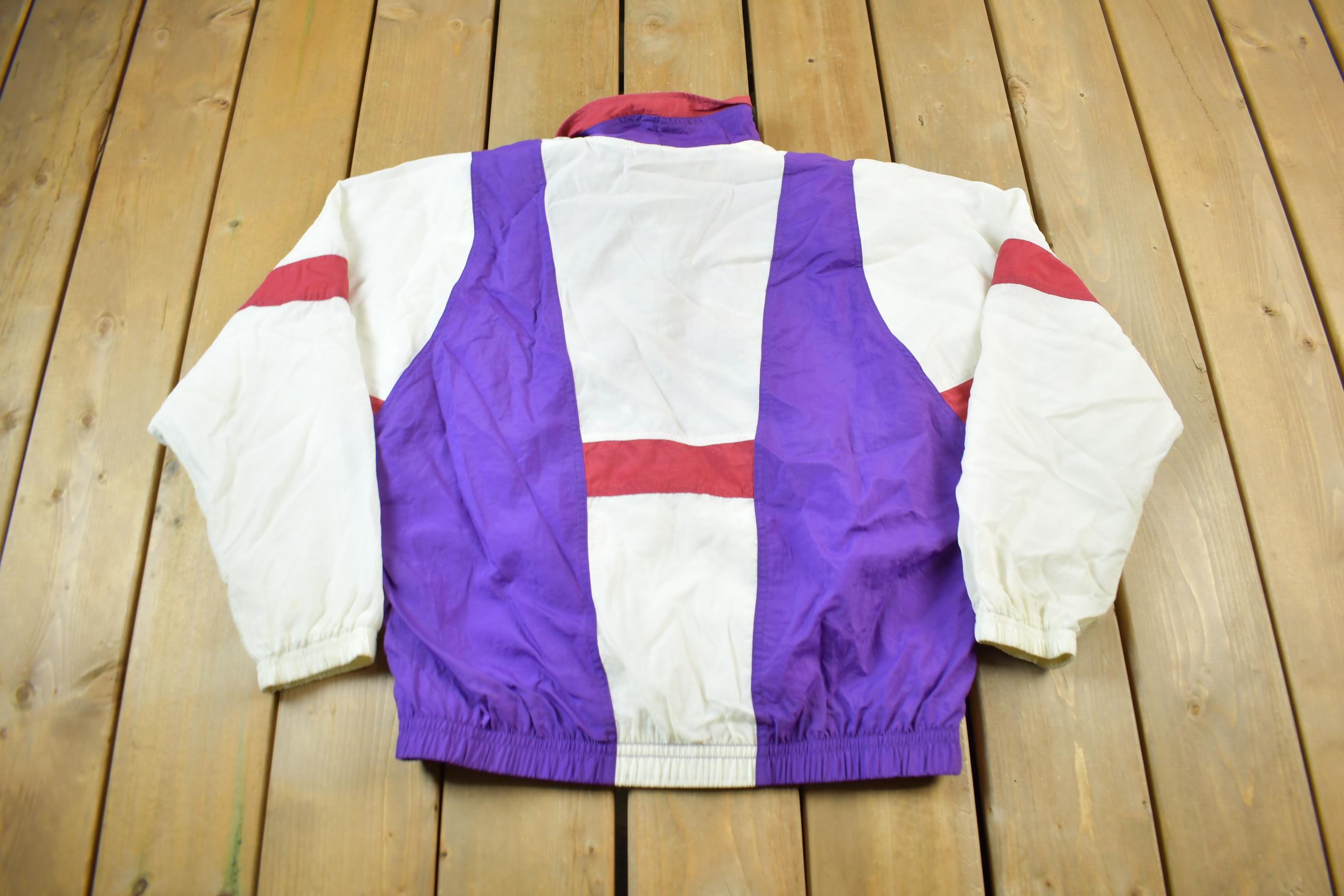 Vintage 1990s Nike Women's Color Block Windbreaker Jacket