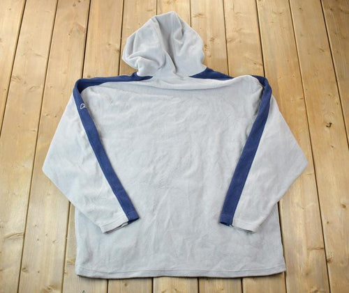 Vintage 1990s New England Patriots Reebok Fleece NFL Hoodie Sweatshirt / Made In USA / Football / Sportswear / Americana
