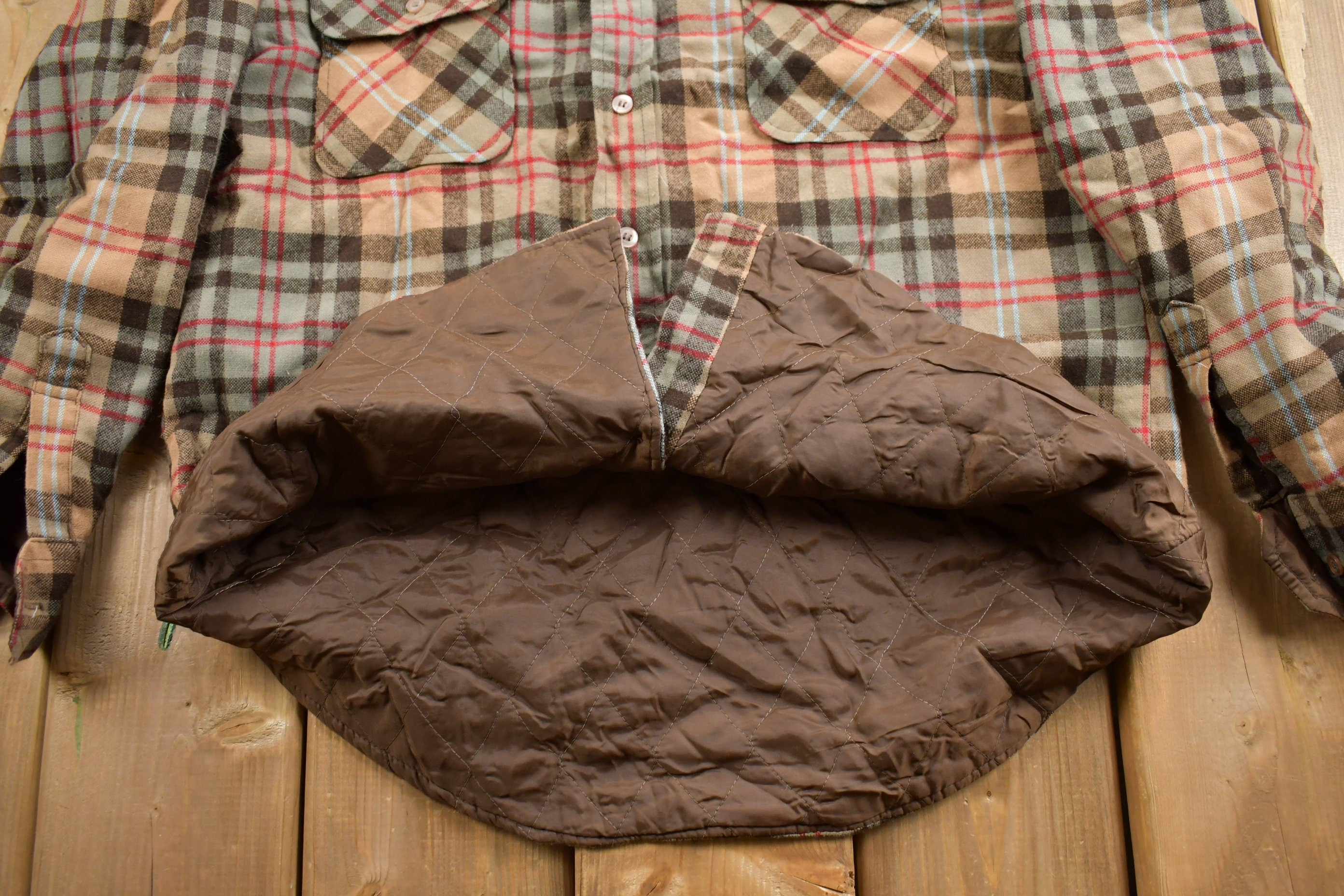 Vintage 1980s Windbreaker Brand Insulated Button Up