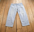 Vintage 1990s Levi's 550 Relaxed Fit Denim Jeans Made In USA Size 38x30
