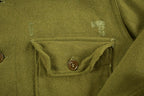 Vintage 1940s WW2 Wool Button Up Infantry Shirt
