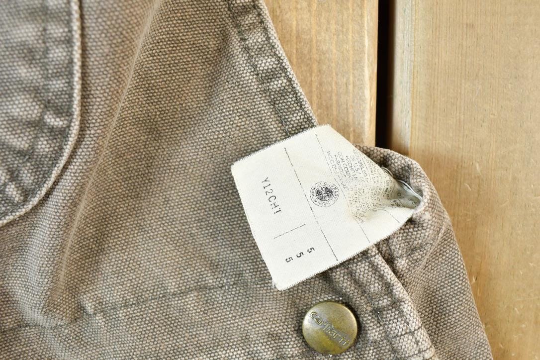 Vintage 1980s Carhartt Denim Work Youth Coveralls Size S