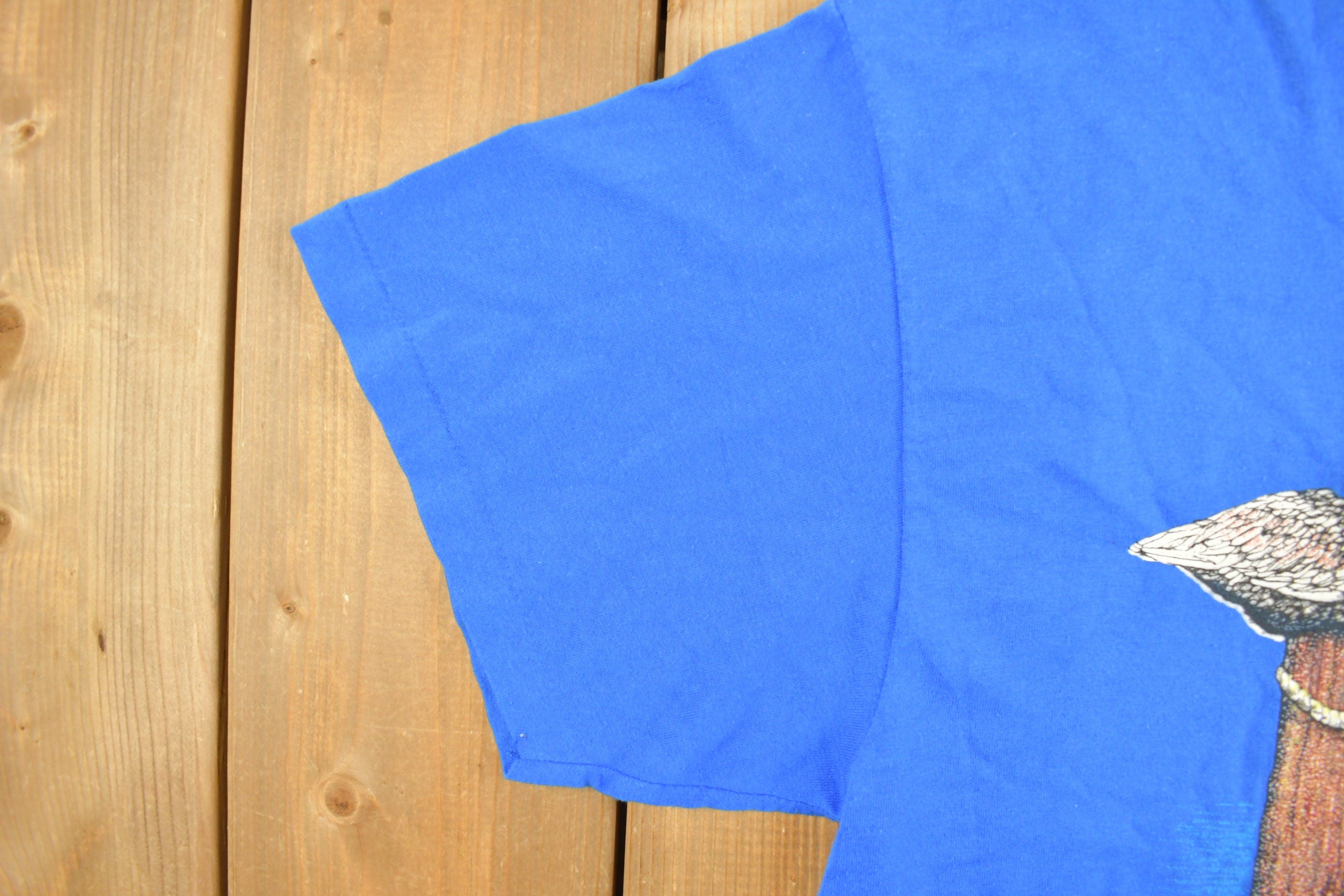 Vintage 1990s Blue Florida Pelican Souvenir T Shirt Streetwear