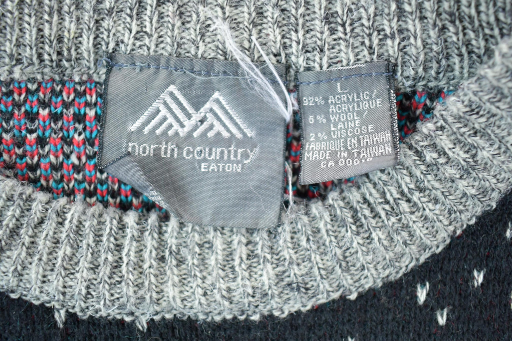 Vintage 1990s North Country Knit Crewneck Sweater