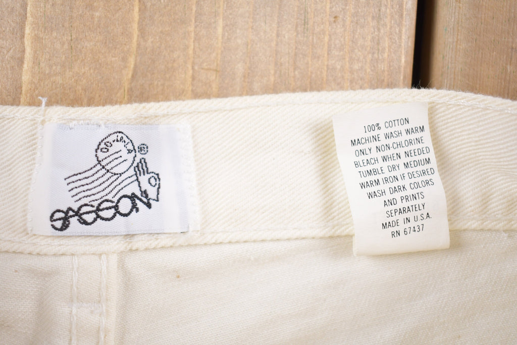 Vintage 1990's Sasson White Jeans 24 x 28