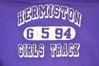 Vintage 1994 Russell Athletic Hermiston Girls Track Hoodie Sweater Women's L