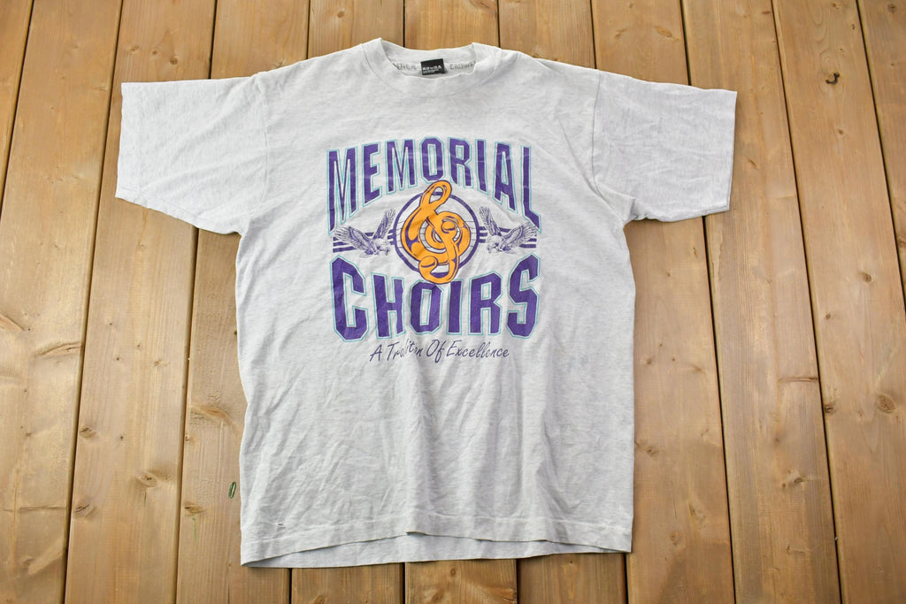 Vintage 1990s Screen Stars Best Memorial Choirs University Collegiate T-Shirt
