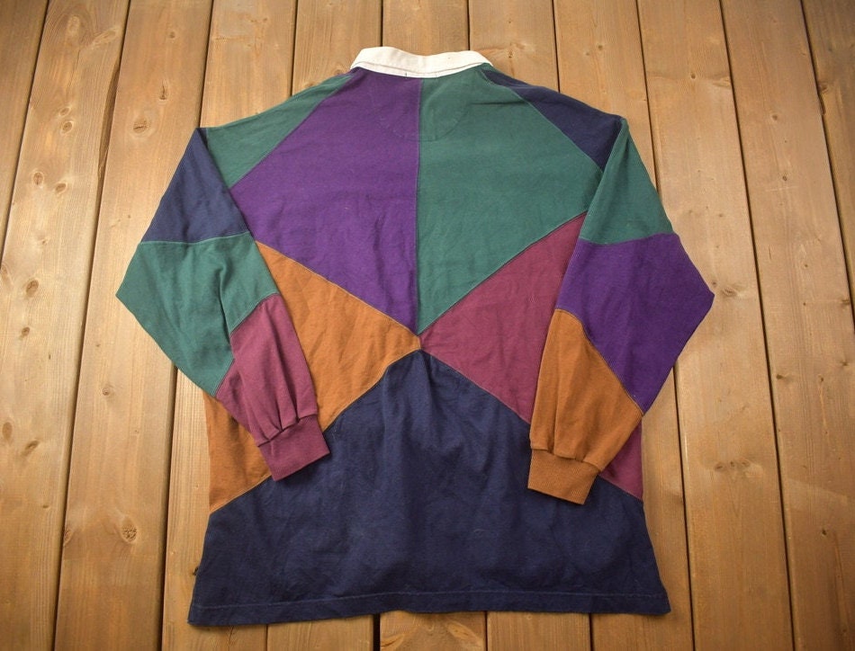 Vintage 1990s New River Colorful Blank Button Up Shirt