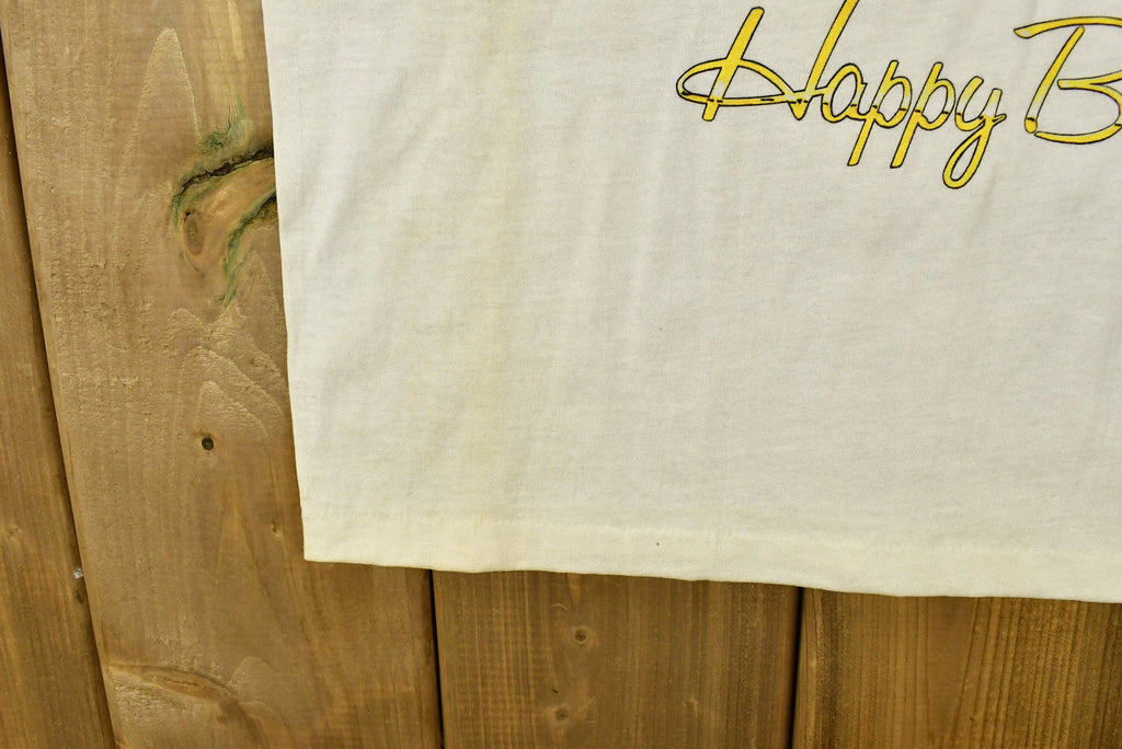 Vintage 1990 Bugs Bunny Birthday Looney Tunes Cartoon Promo T-Shirt