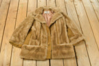 Vintage 1960's One World Faux Fur Coat Women's Large