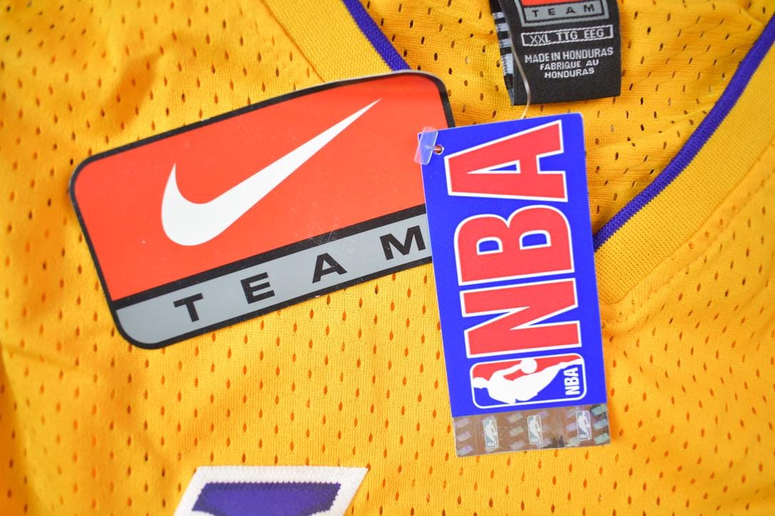 Vintage 2001 Deadstock Kobe Bryant Los Angeles Lakers #8 Nike Team Jersey Size XXL