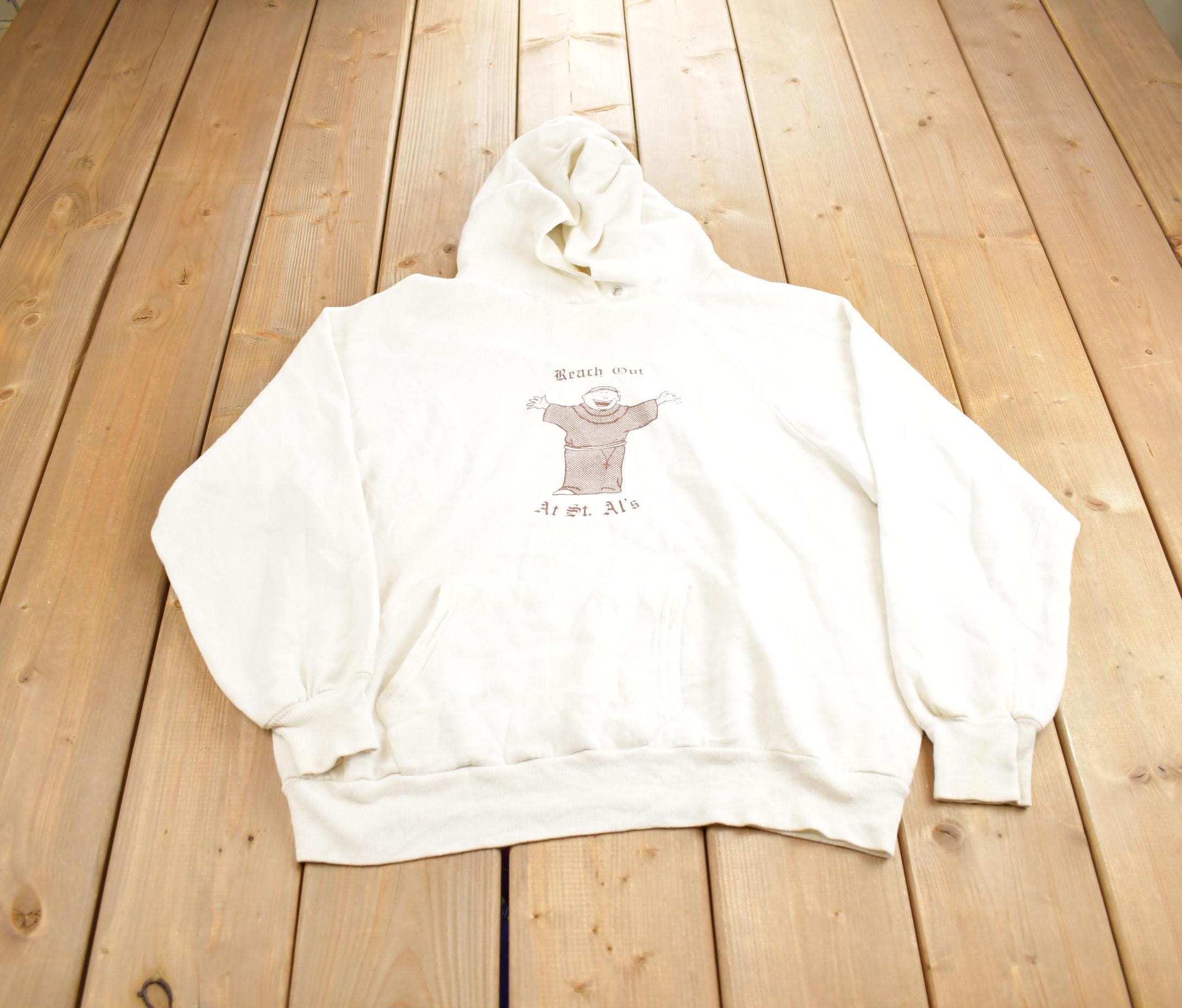Vintage 1990s Reach Out At St. Al's Graphic Hoodie