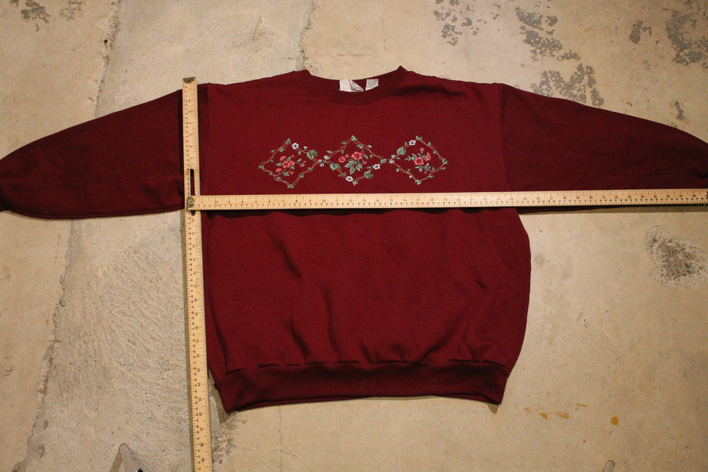 Vintage 1990s Floral Graphic Crewneck Sweater