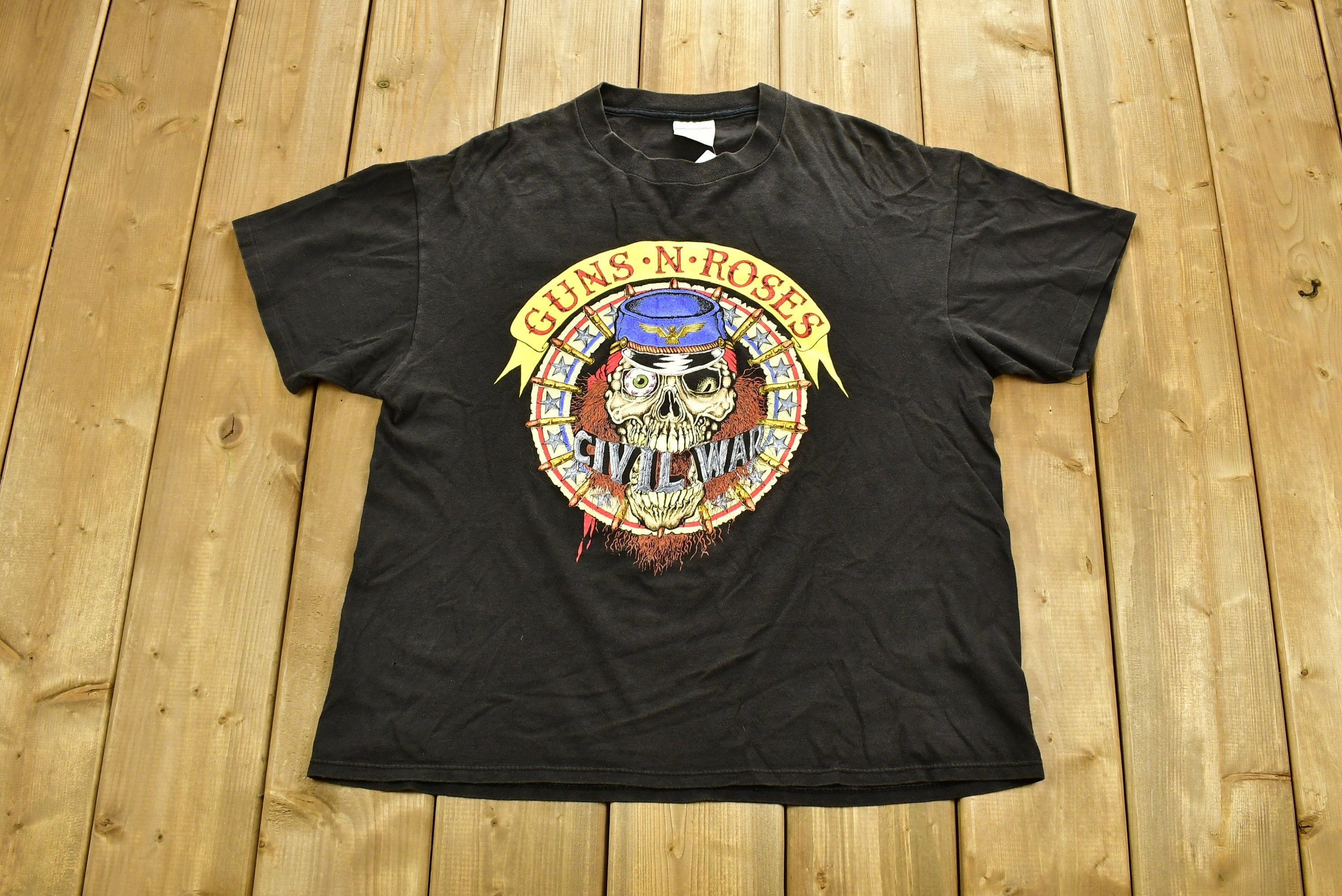 Vintage 1992 Guns N Roses Get In The Ring Tour T-shirt