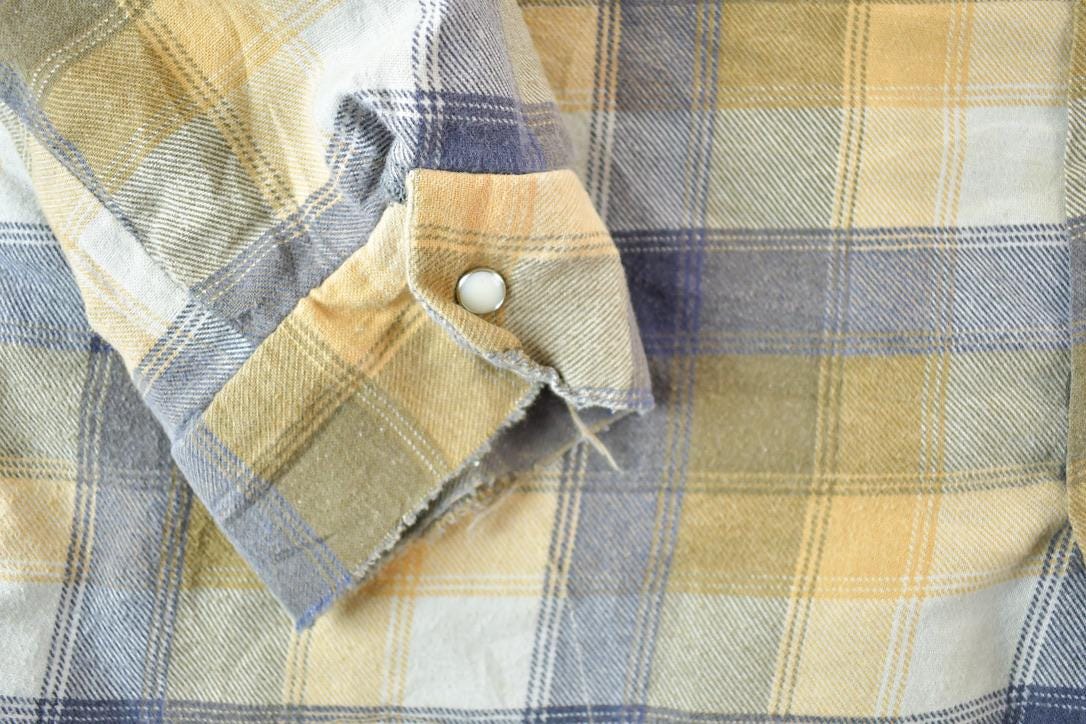 Vintage 1990's Woodsman Plaid Button Up Lined Western Shirt Made In USA