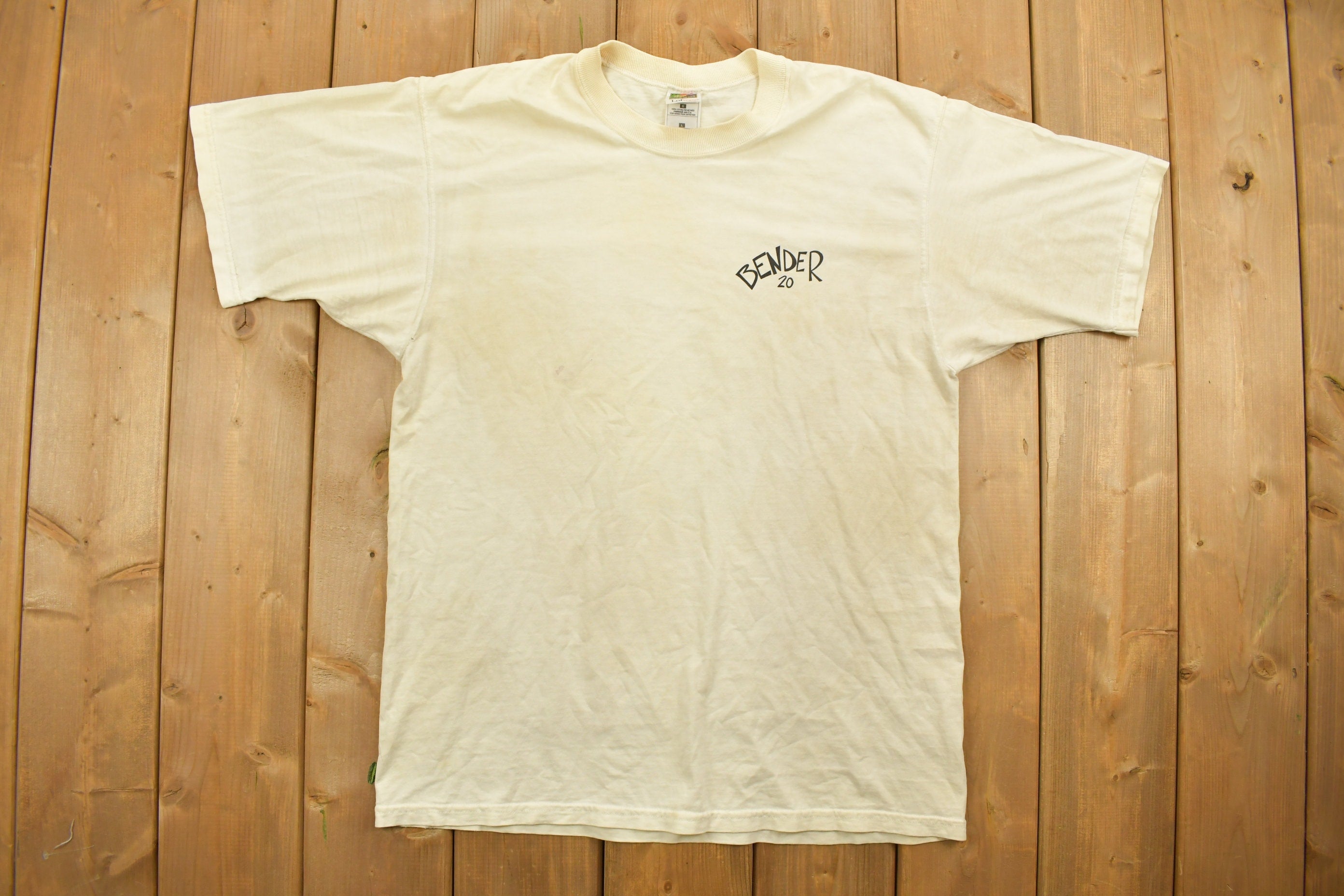 Vintage 1997 Bender Funny Graphic T-Shirt