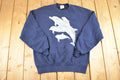 Vintage 1990s Cute Dolphins Sparkly Souvenir Crewneck Sweatshirt Women's L