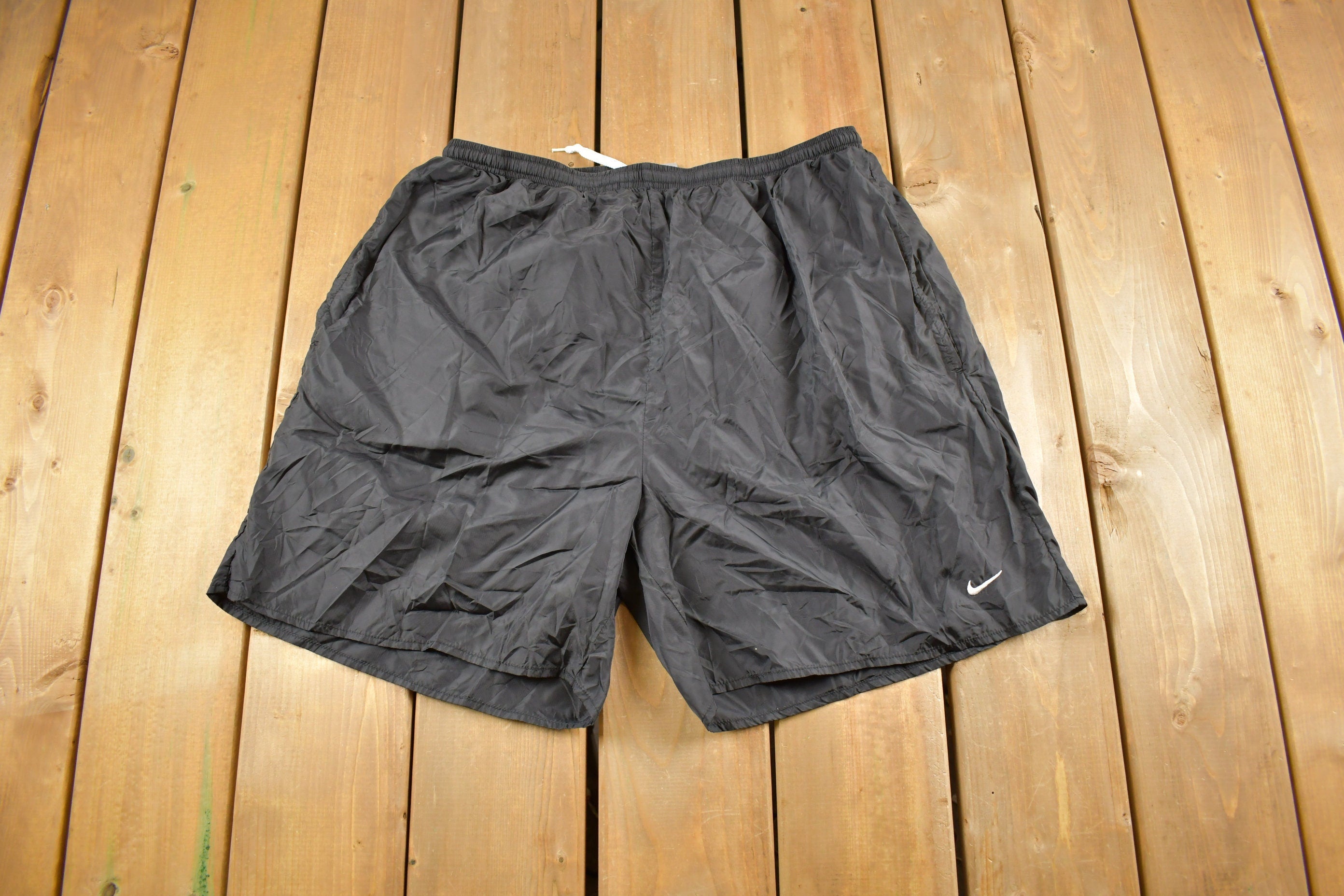 Vintage Y2K Nike Mini Swoosh Swimming Trunks Size XL
