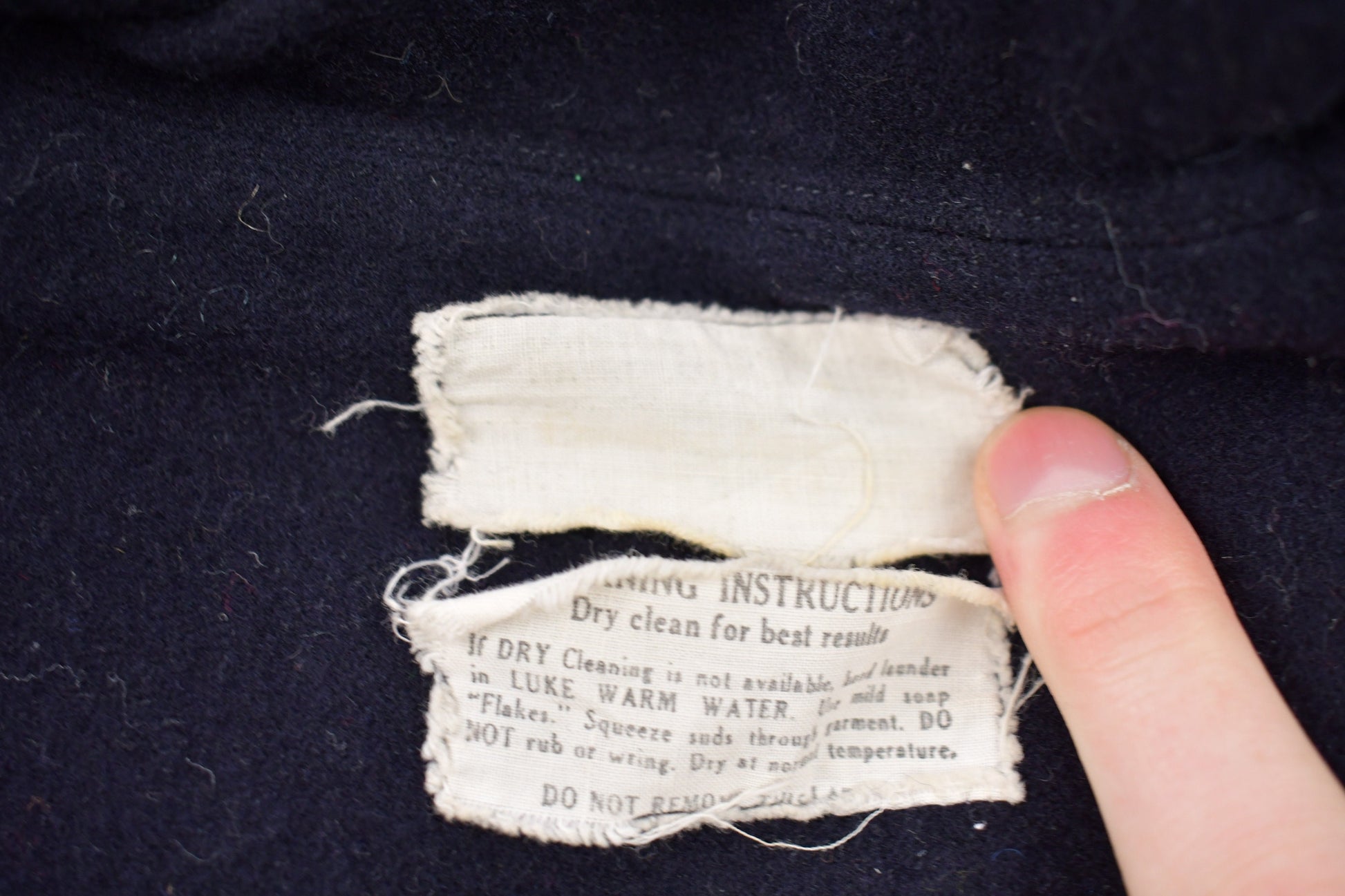 Vintage 1940s WWll Naval Clothing Factory Wool Sweater