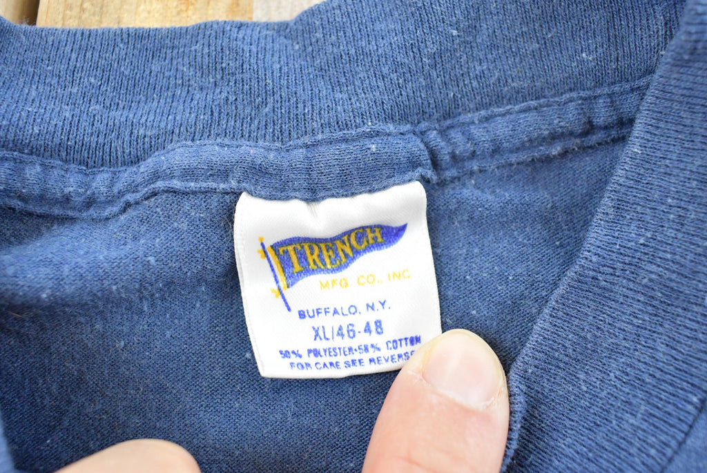 Vintage 1980s Trench Chicago Bears NFL Graphic T-Shirt Mens L