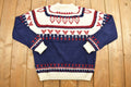 Vintage 1990s JC Penney Abstract Knit Crewneck Sweater  Vintage 90s Crewneck  All Over Pattern  Colourful  Abstract Pattern