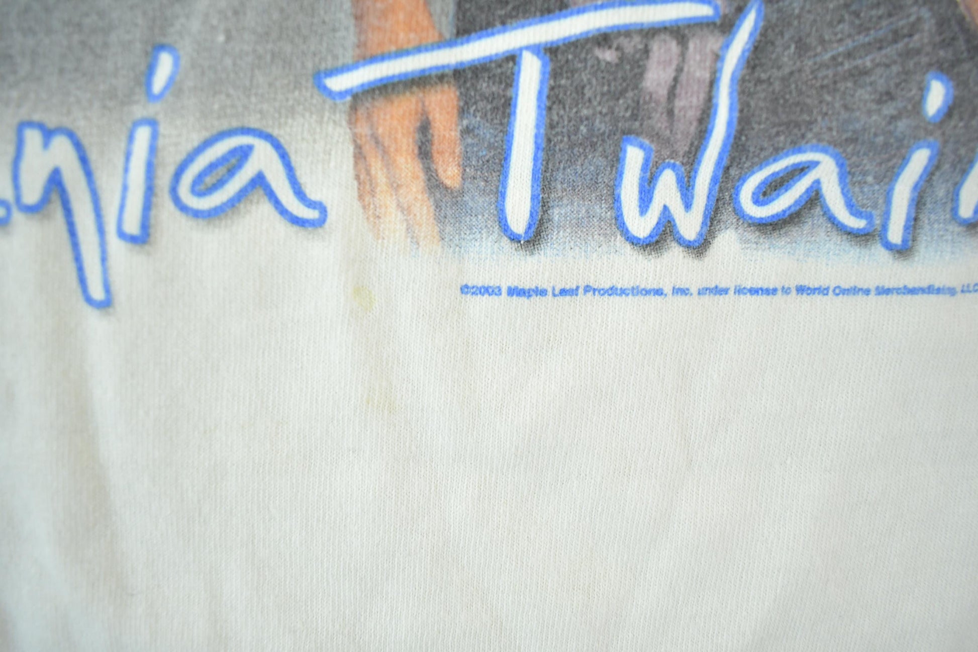 Vintage 2003 Shania Twain Tour Band T-Shirt