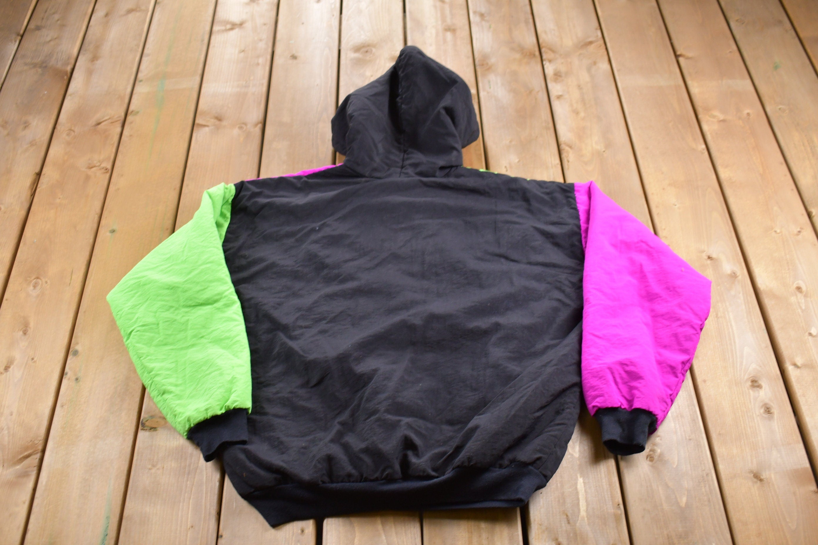 Vintage 1990s Copenhagen Sport Color Block Windbreaker Jacket