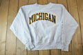 Vintage 1990s Michigan Champion Reverse Weave Crewneck Sweatshirt / Made In USA / Heavyweight / 90s Champion