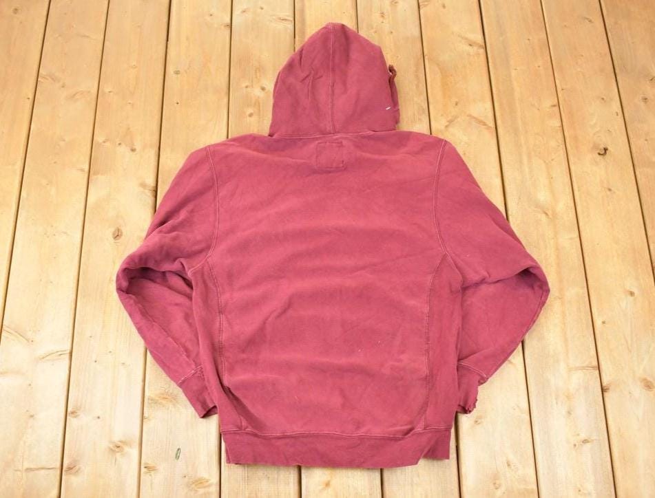 Vintage 1990s Steve And Barry's Minnesota Cross Grain Embroidered University Hoodie Sweater Mens S